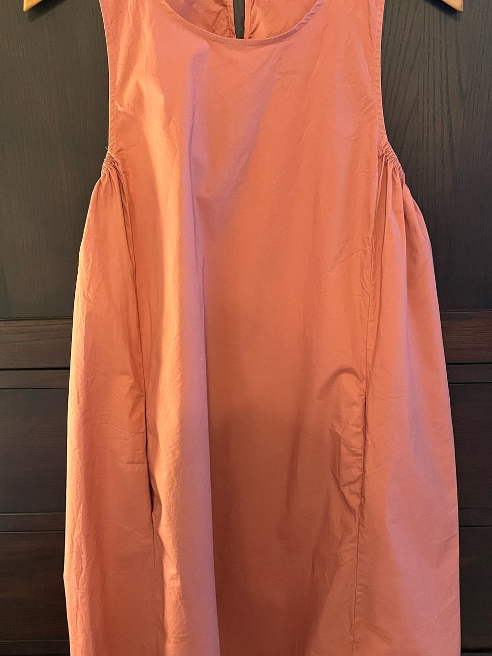 Prologue A-Line Pink Mauve/Warm Peach Shift Dress Keyhole Back Pockets